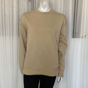 Banana Republic Tan Crew Neck Cozy Sweatshirt Unisex Size S